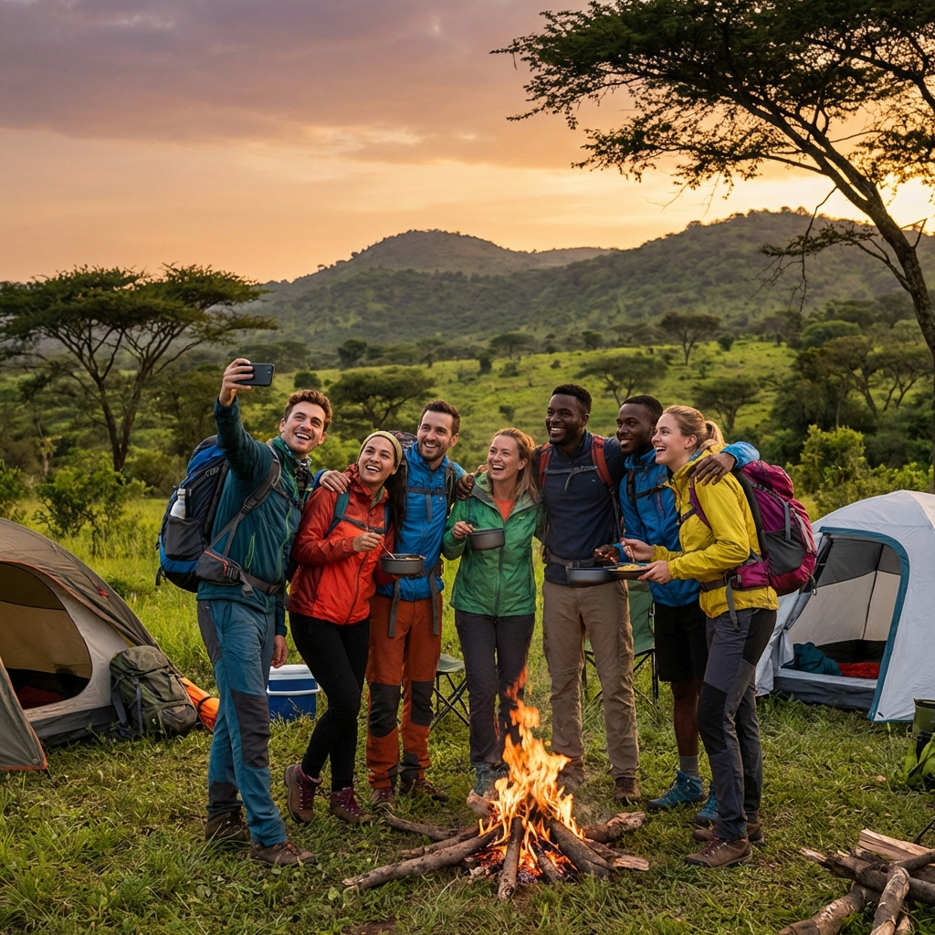 Camping en famille au Togo